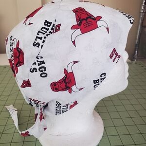 Chicago Bulls Scrub Cap New Adult Sz Cotton